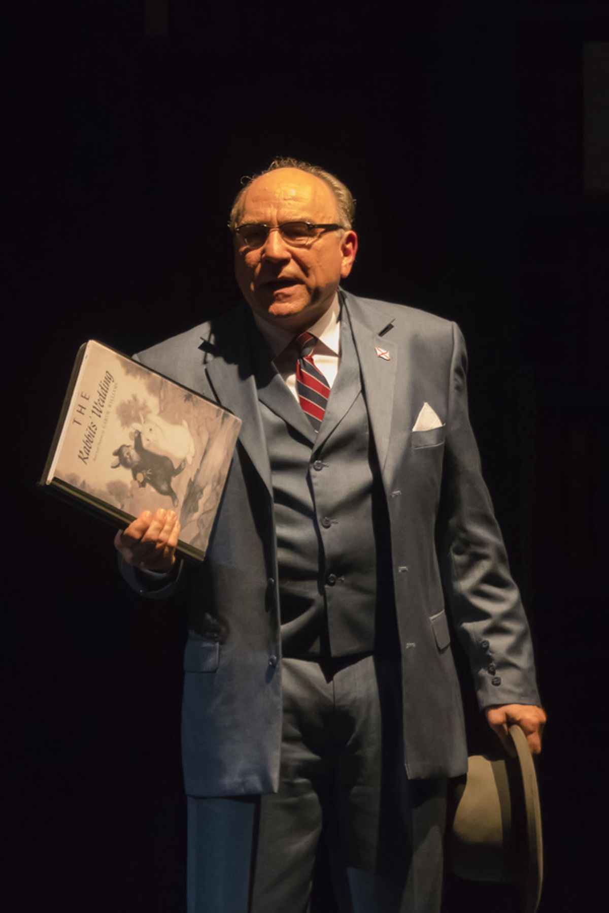 Pictured is Greg Vinkler as senator E. W. Higgins in the Midwest Premiere of Kenneth Jones'  â€"Alabama Storyâ€ at Peninsula Players through Sept. 4. For information or tickets phone the Box Office at 920-868-3287 or visit www.peninsulaplayers.com.       at 