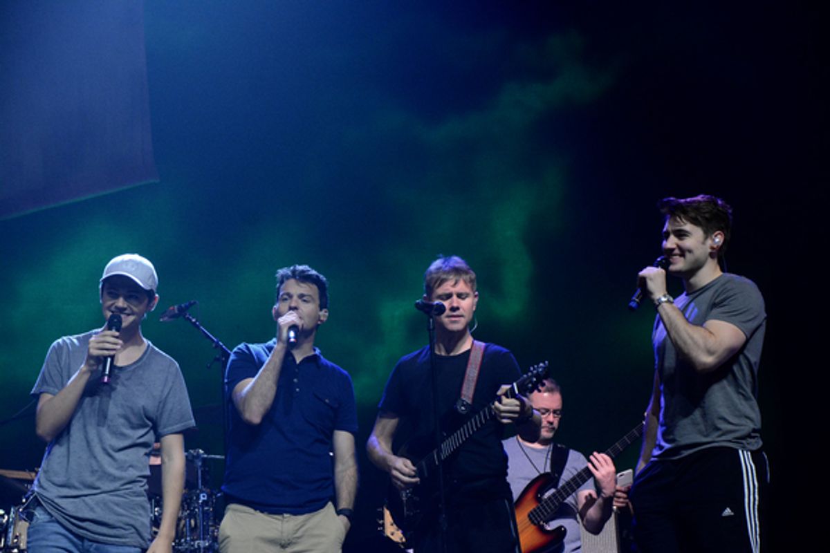 Damian McGinty, Ryan Kelly, Neil Byrne and Emmet Cahill at 