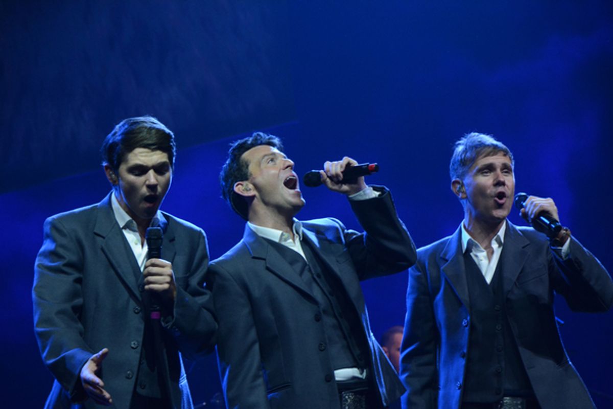 Damian McGinty, Ryan Kelly and Neil Byrne at 