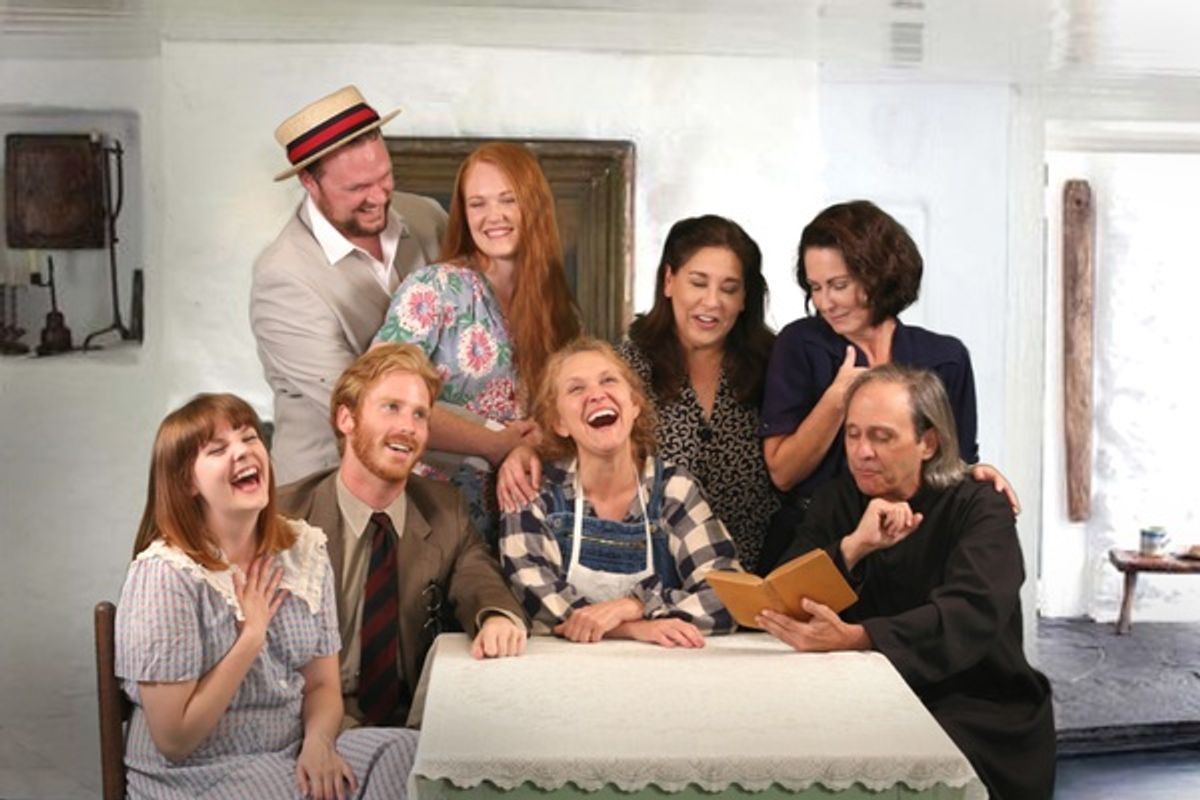 Greg Hullett, Jacie Hood Wenzel, Lorna Woodford, Marcia Carroll; Olivia Murphy, Mitchell Ferguson, Marisa Diotalevi, Scott Latham at 