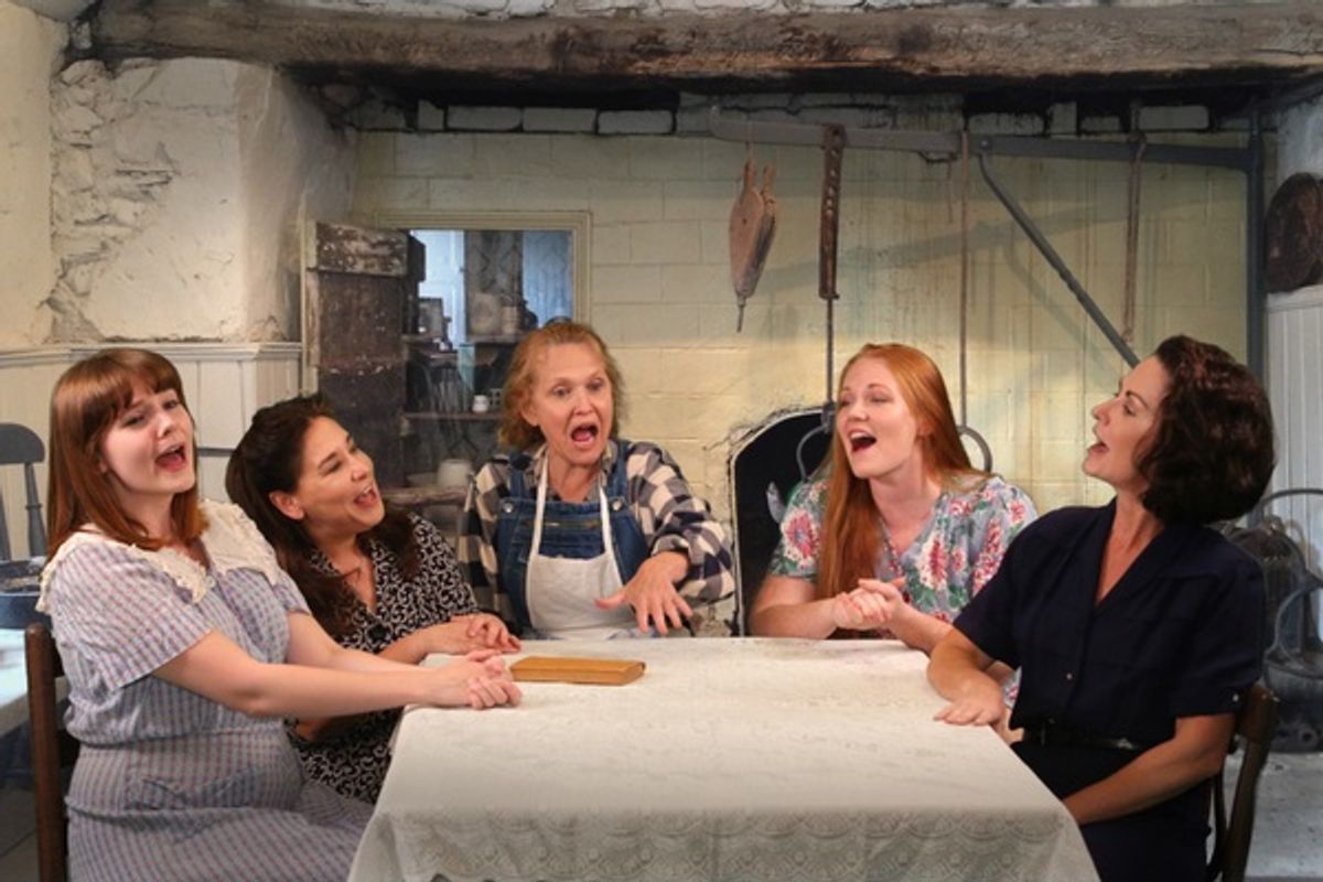 Olivia Murphy, Lorna Woodford, Marisa Diotalevi, Jacie Hood Wenzel, Marcia Carroll at 