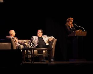 Roy P. Disney, David Bossert, and Hostess/Emcee Morgan Brittany Photo