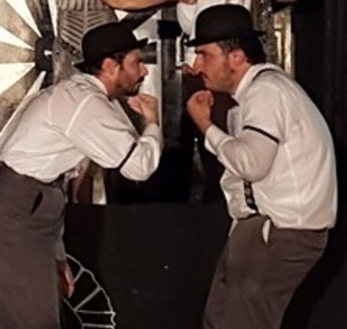 Mark Masi (Dromio of Syracuse) and Dan Marcucio (Dromio of Ephesus) at 