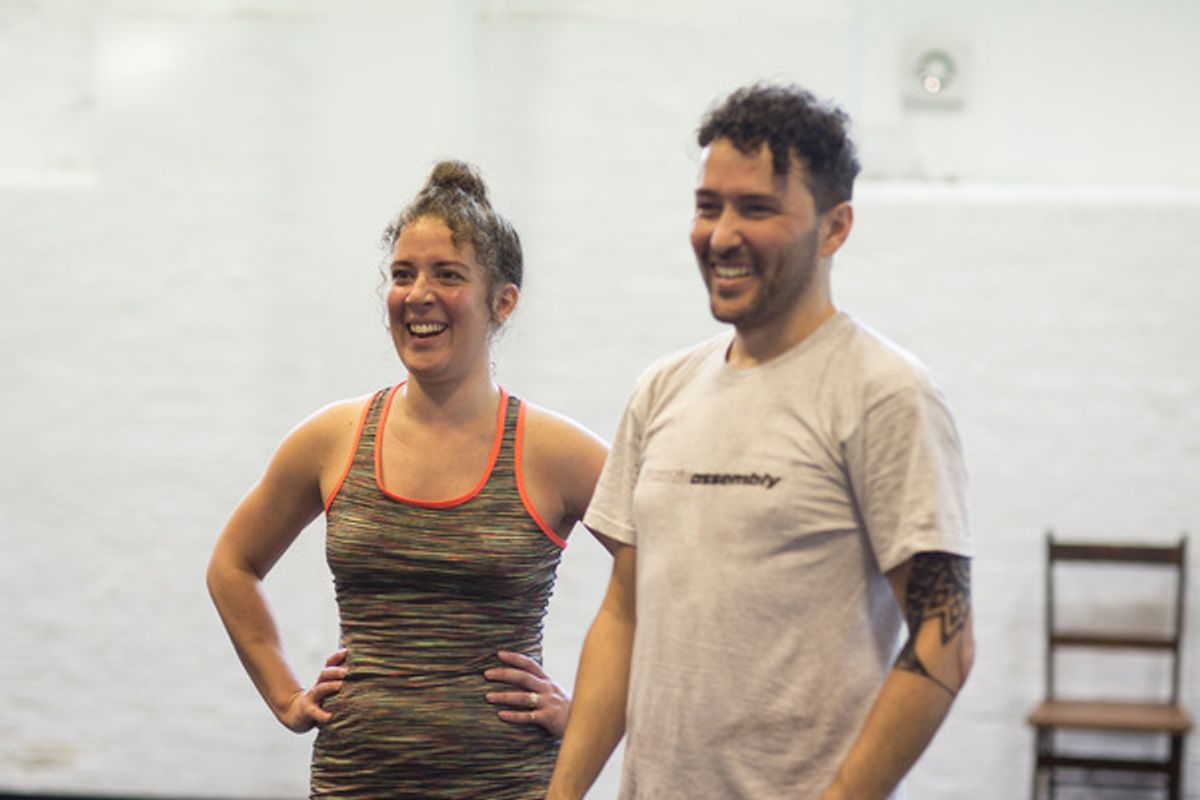 Natalie Casey and Richard Mylan at 