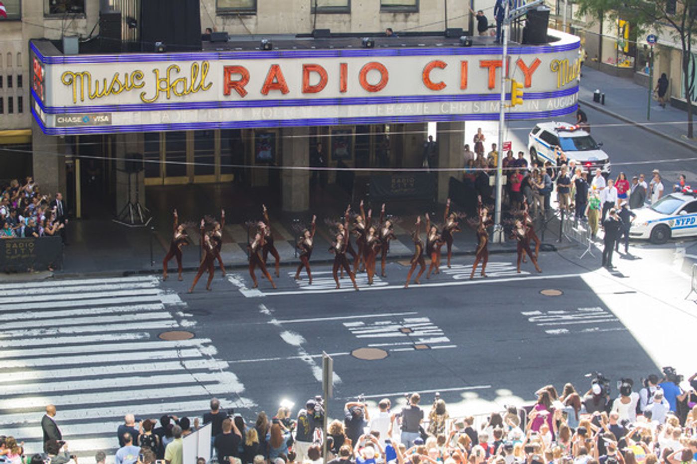 Photo Flash: The Rockettes Prance in CHRISTMAS IN AUGUST Outside Radio City Photo Flash: The Rockettes Prance in CHRISTMAS IN AUGUST Outside Radio City Image