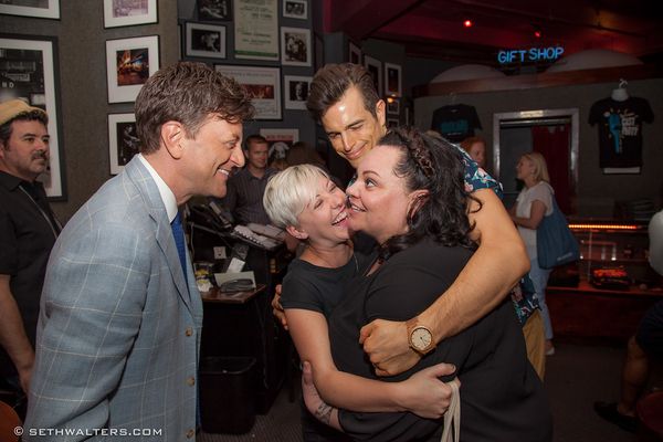 Keala Settle, Sarah Marie Jenkins, Jim Caruso, Andrew Briedis Photo