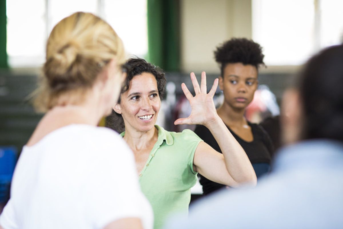 Carolina Verdes at In Rehearsal with THE DONMAR SHAKESPEARE TRILOGY