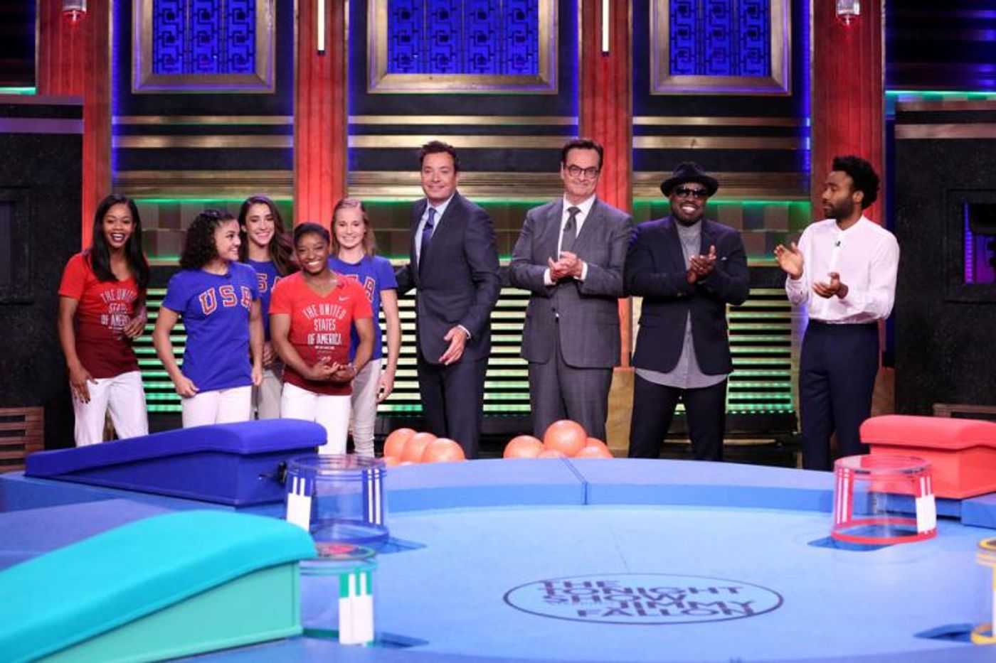 History Has Its Eyes on Them - U.S. Olympic Gymnasts Visit Broadway's HAMILTON  Image