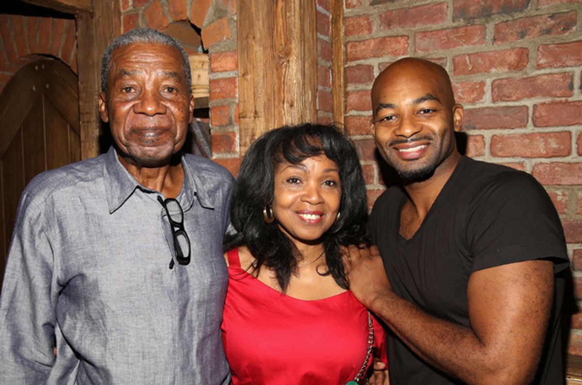 Brandon Victor Dixon with his father and mother  at 