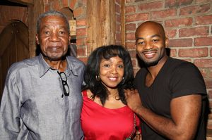 Brandon Victor Dixon with his father and mother @ BroadwayWorld Brandon Victor Dixon with his father and mother Photo