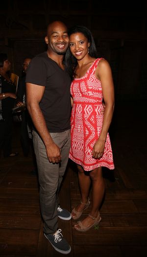 Brandon Victor Dixon and Renee Elise Goldsberry Photo