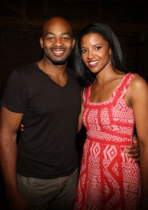 Brandon Victor Dixon and Renee Elise Goldsberry Photo