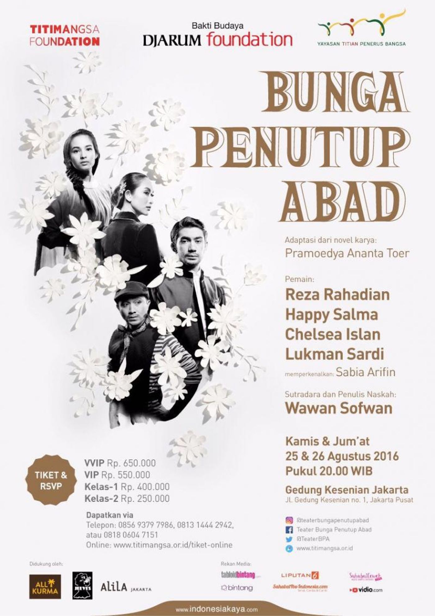 Review: BUNGA PENUTUP ABAD at Jakarta Art Building  Image