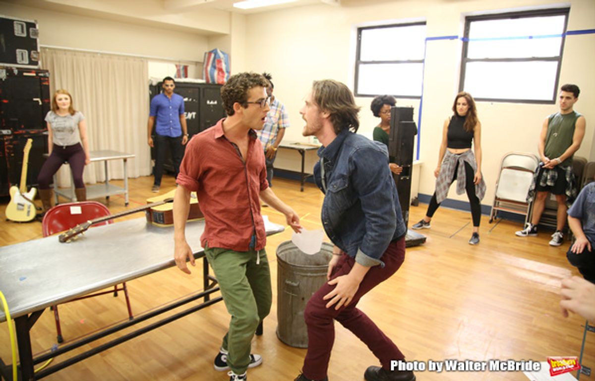 Danny Harris Kornfeld and Kaleb Wells and cast at 