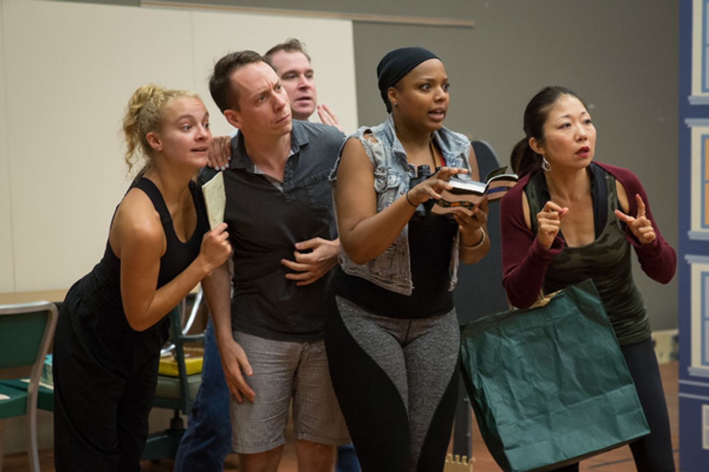 Photo Flash: First Look at Lauren Molina, Bri Sudia and More in Rehearsal for Goodman Theatre's WONDERFUL TOWN  Image