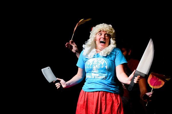 (left to right) Barrel of Monkeys company member Katie Suib performs â€œPirate Ti Photo