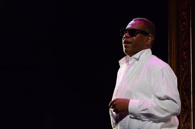 Craig Wallace as Miles Davis in Satchmo at the Waldorf at Mosaic Theater Company of D Photo