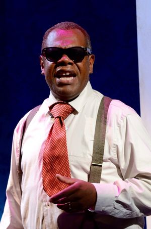 Craig Wallace as Miles Davis in Satchmo at the Waldorf at Mosaic Theater Company of D Photo
