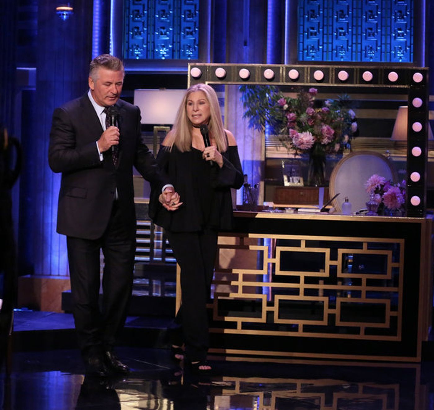 Must-Watch VIDEO: TONIGHT SHOW Outtake - After Goofs, Jimmy Fallon Joins Barbra Streisand & Alec Baldwin for Duet!  Image