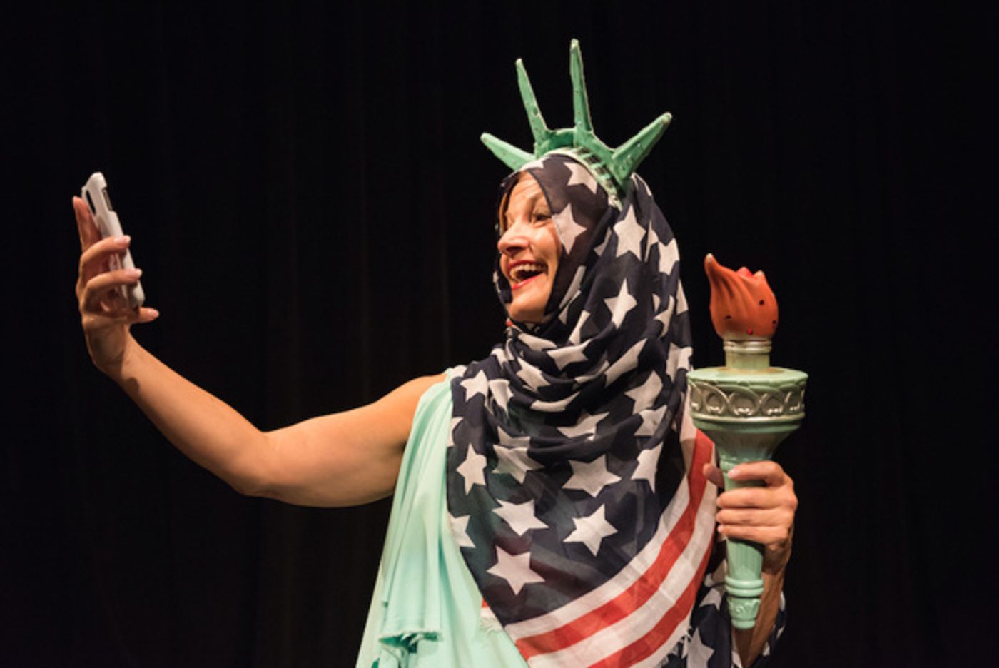 Photo Flash: First Look - Statue of Liberty Leaves Her Pedestal for Lady Liberty Theater Festival  Image