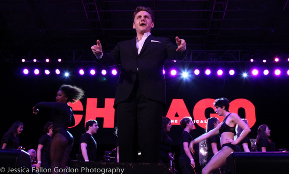 Jason Danieley and the cast of Chicago at 