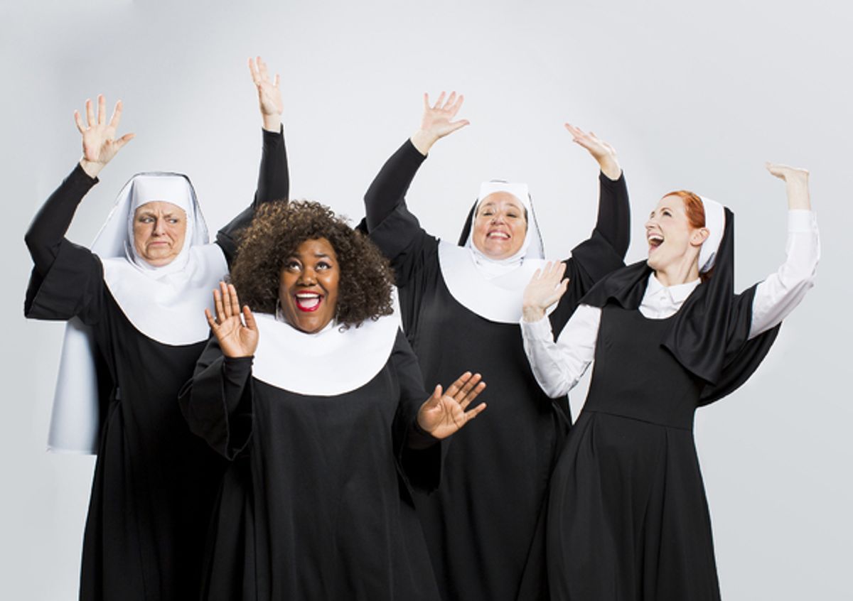 Sally Neumann Scamfer  as Sister Mary Lazarus, Zhomontee Watson, Sara Mattix  as Sister Mary Patrick and Melissa King as Sister Mary Robert at 