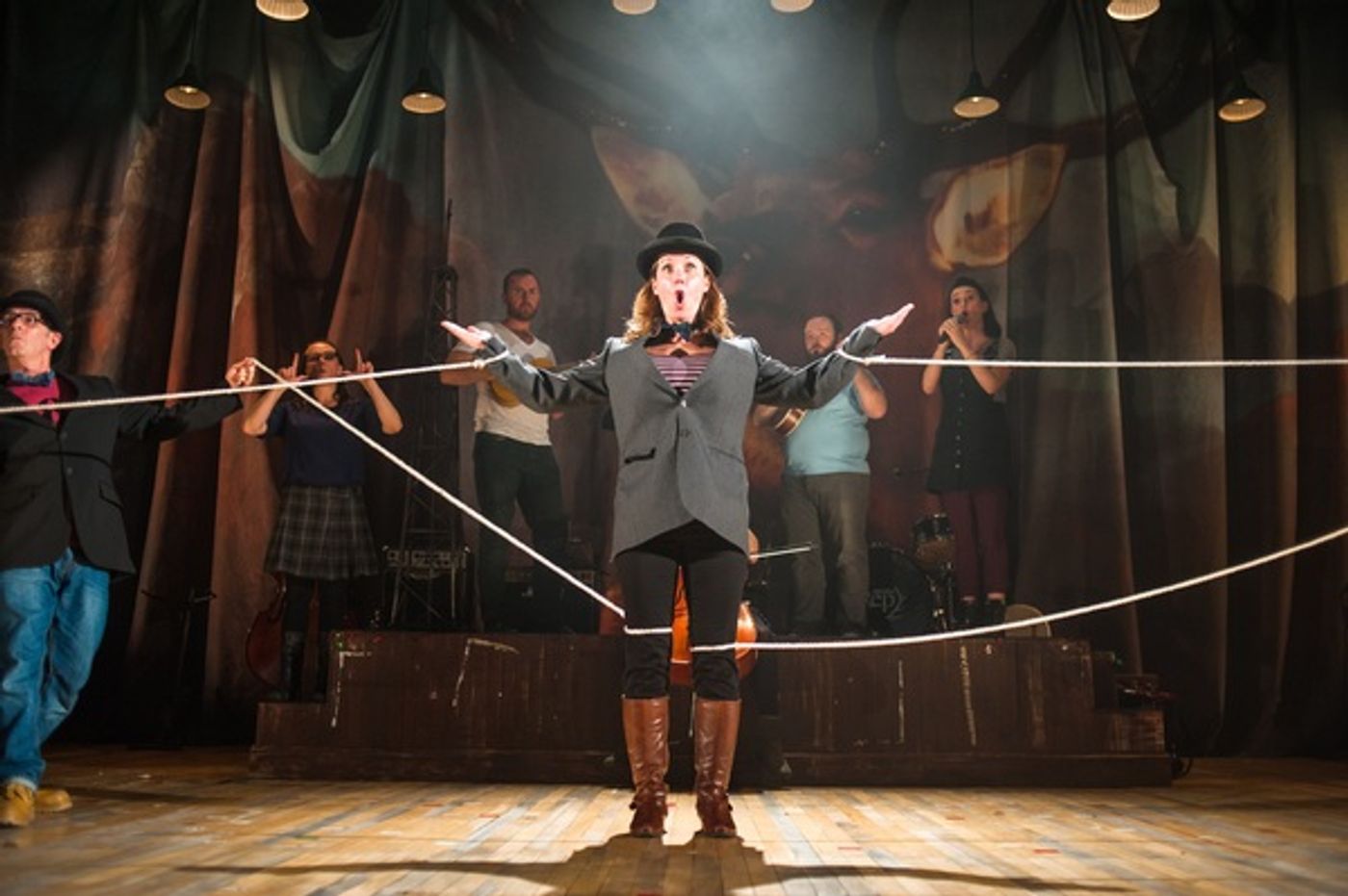 Photo Flash: First Look at Dundee Rep Theatre's THE CHEVIOT, THE STAG AND THE BLACK, BLACK OIL  Image