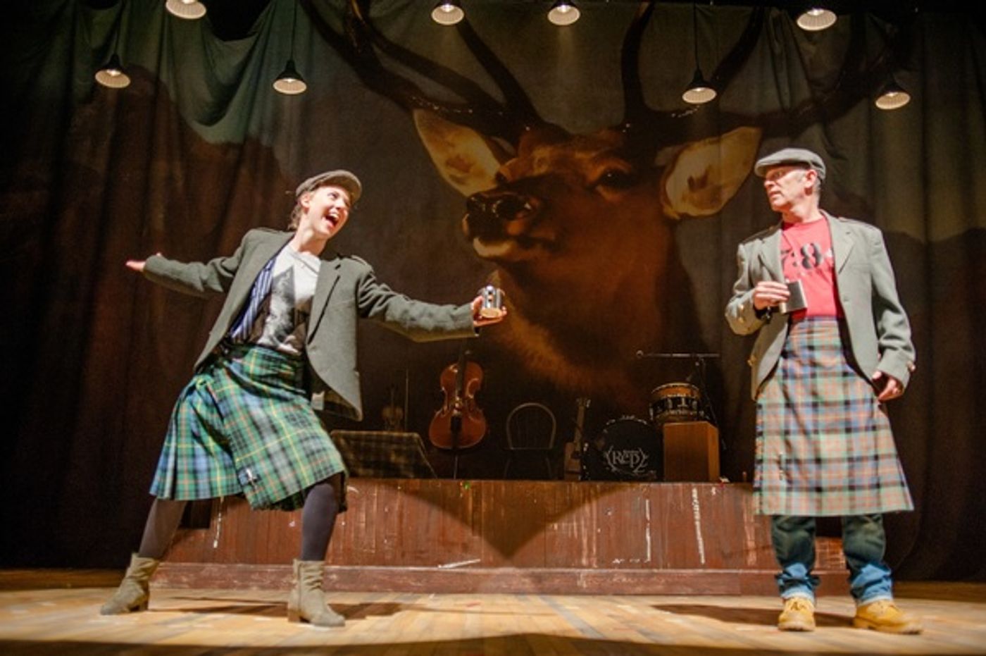 Photo Flash: First Look at Dundee Rep Theatre's THE CHEVIOT, THE STAG AND THE BLACK, BLACK OIL  Image