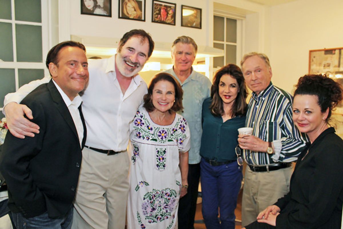 Eugene Pack, Richard Kind, Tovah Feldshuh, Treat Willams, Stockard Channing, Dick Cavett and Geraldine Hughes at 