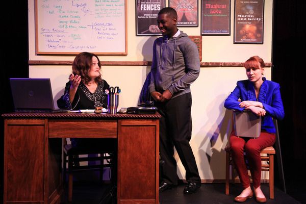 (left to right) Amy Kasper, Justin Wade Wilson and Brittany Stock in AstonRep Theatre Photo