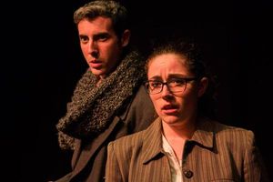 (L to R) JACOB TICE (Sherlock Holmes) and KAYLA CRAWFORD (Dr. Watson) from the Lakewo Photo