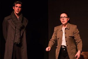 (L to R) JACOB TICE (Sherlock Holmes) and KAYLA CRAWFORD (Dr. Watson) from the Lakewo Photo