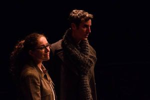 (L to R) KAYLA CRAWFORD (Dr. Watson) and JACOB TICE (Sherlock Holmes) from the Lakewo Photo