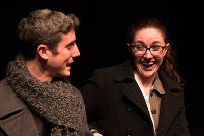 (L to R) JACOB TICE (Sherlock Holmes) and KAYLA CRAWFORD (Dr. Watson) from the Lakewo Photo