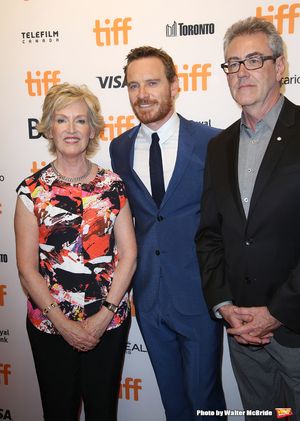 Lisa deWilde, Michael Fassbender and Piers Handling @ BroadwayWorld Lisa deWilde, Michael Fassbender and Piers Handling Photo