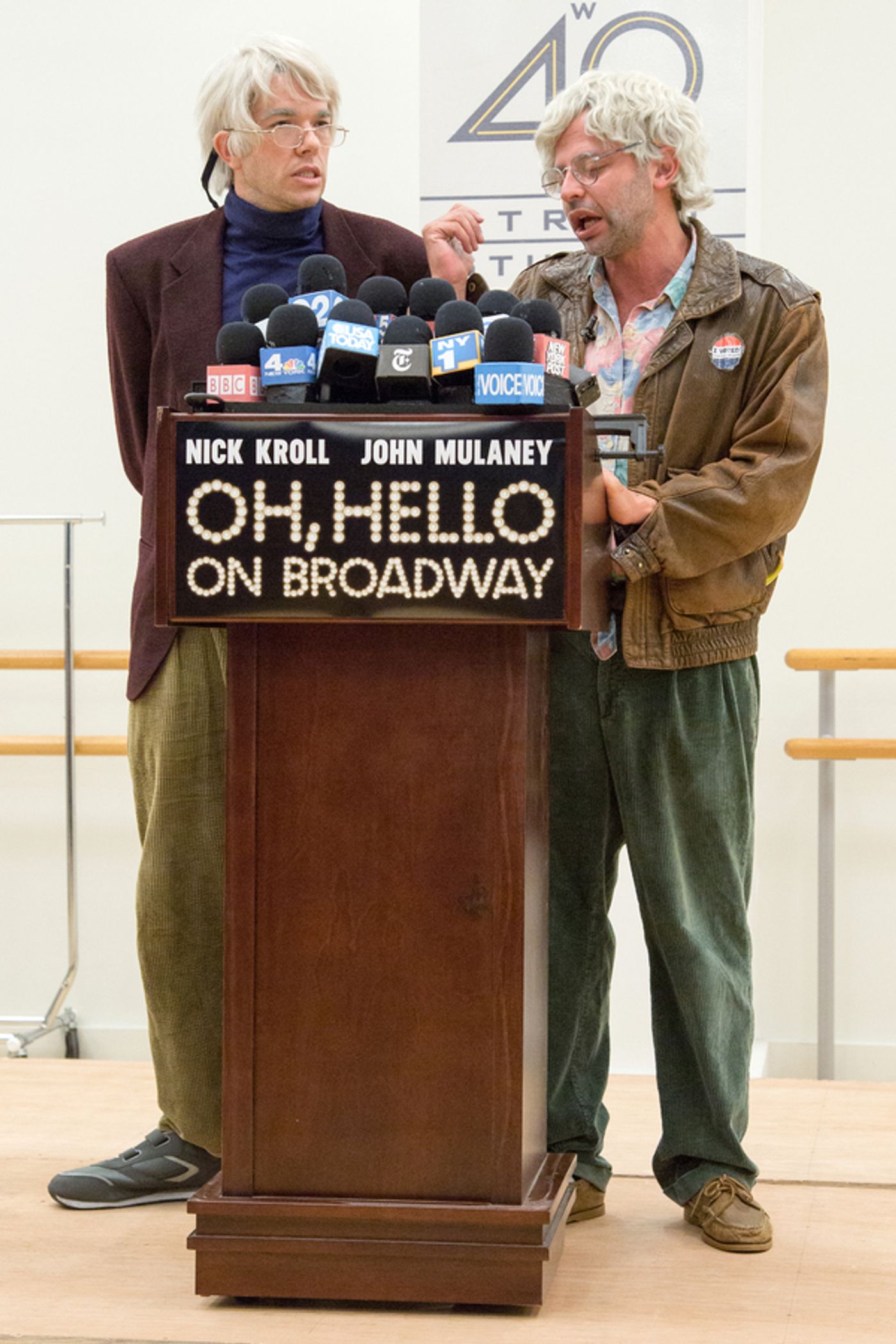Photo Coverage: OH, HELLO's Nick Kroll & John Mulaney  Meet the Press... in Character!  Image