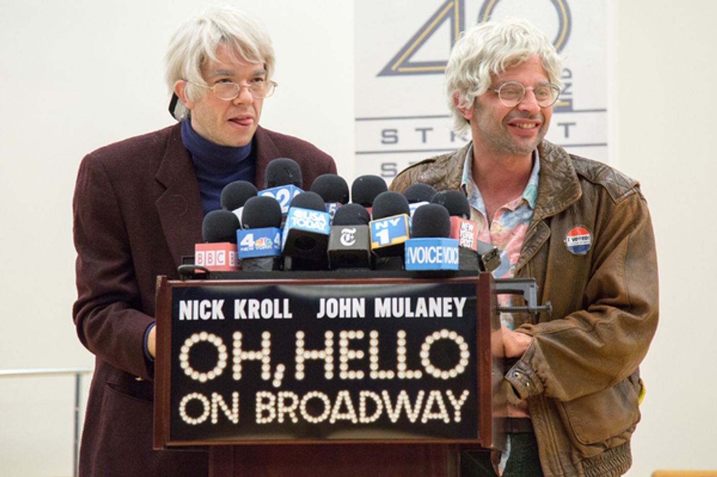 Photo Coverage: OH, HELLO's Nick Kroll & John Mulaney  Meet the Press... in Character!  Image