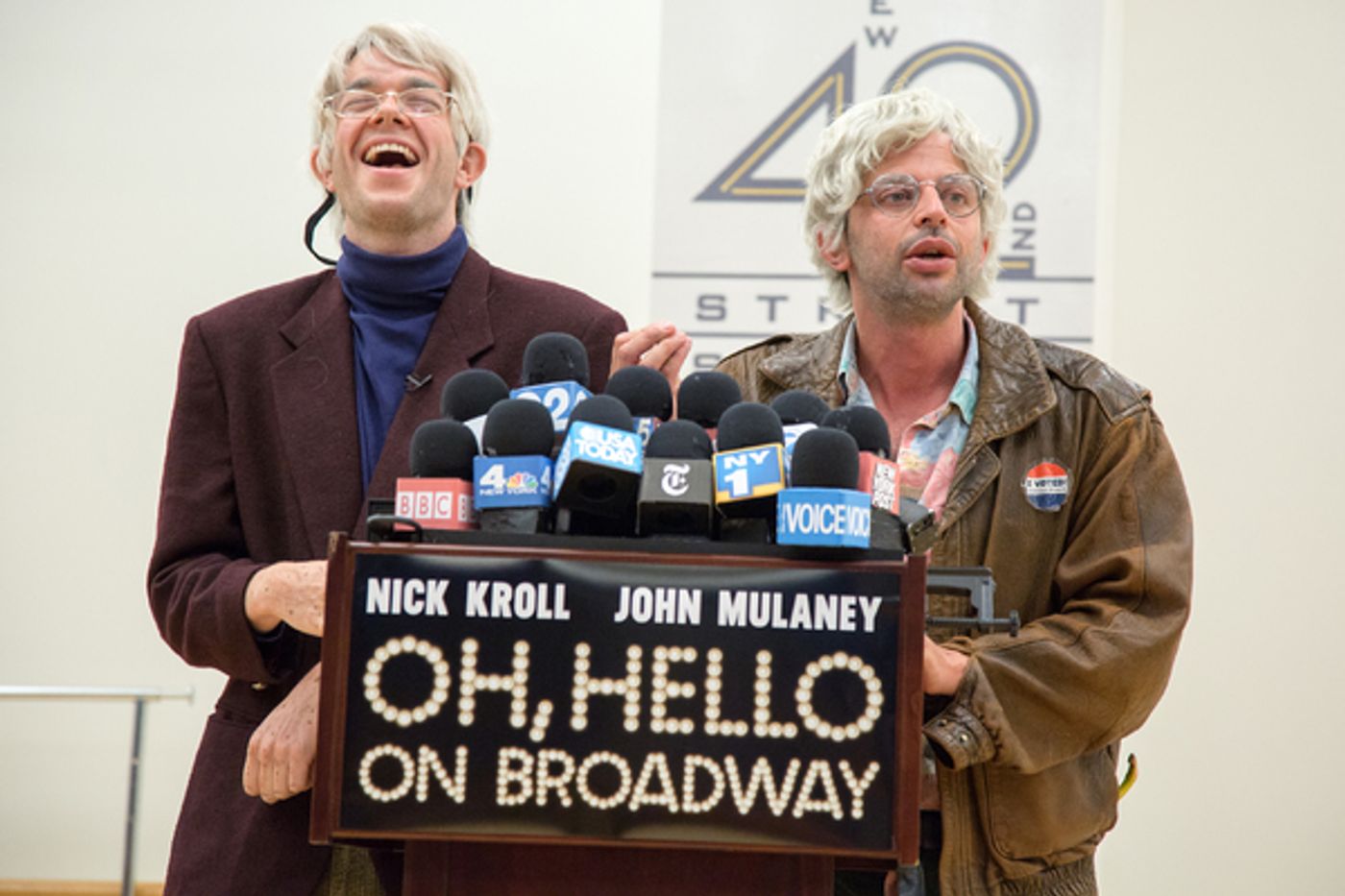Photo Coverage: OH, HELLO's Nick Kroll & John Mulaney  Meet the Press... in Character!  Image