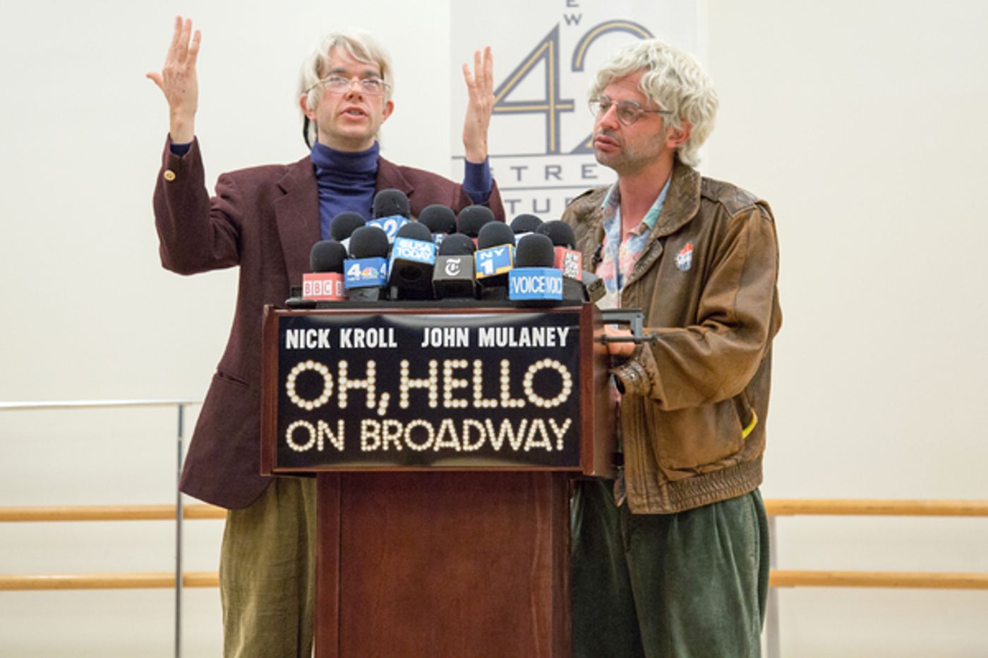 Photo Coverage: OH, HELLO's Nick Kroll & John Mulaney  Meet the Press... in Character!  Image