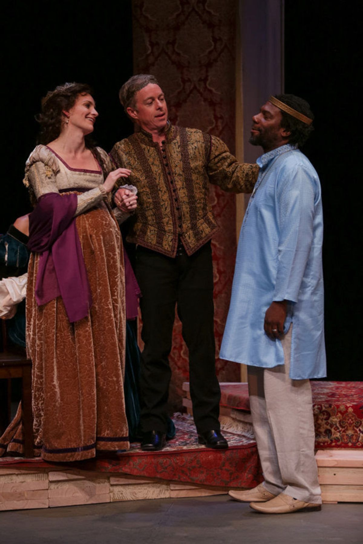 Brenda Joyner, Darragh Kennan, and Reginald Andre Jackson in The Winter's Tale. Photo by John Ulman. at 