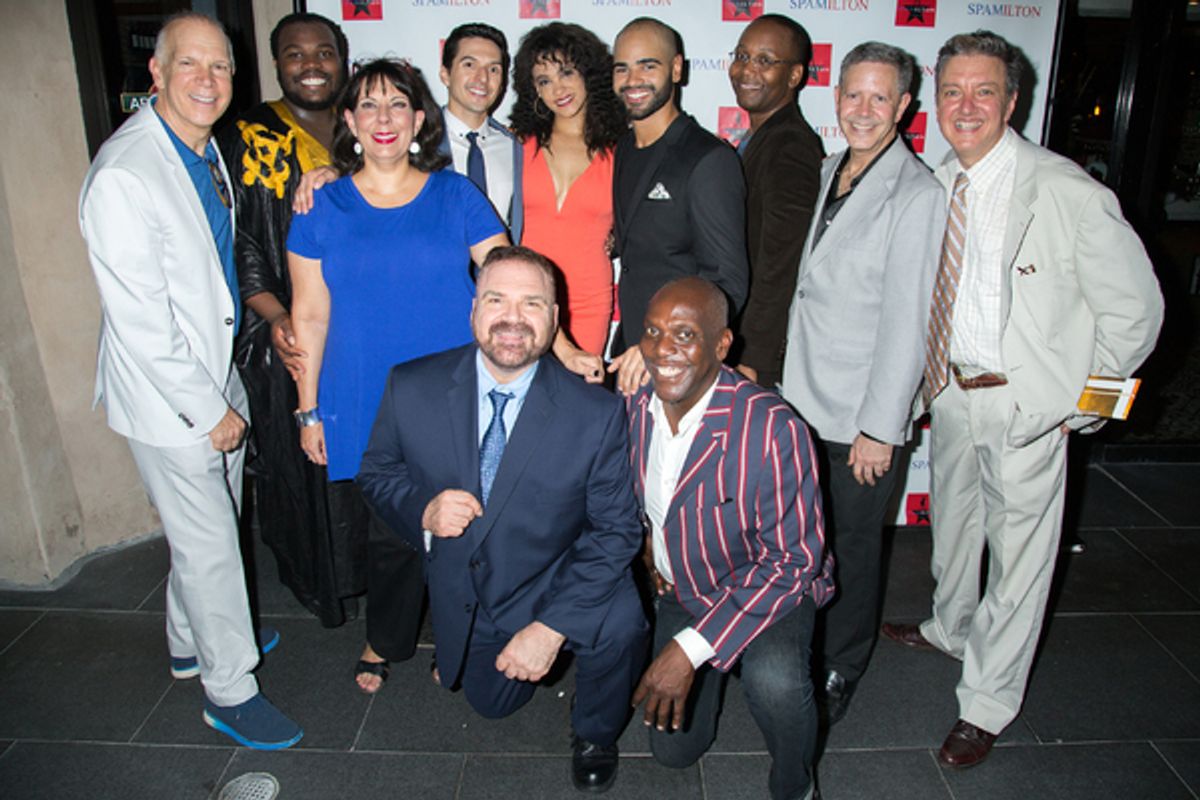 David Zippel, Juwan Crawley, Chrstine Pedi, Dan Rosales, Gerard Alessandrini, Nora Schell, Nicholas Edwards, Gerry McIntyre, Chris Anthony Giles, Fred Barton, John Freedson at 