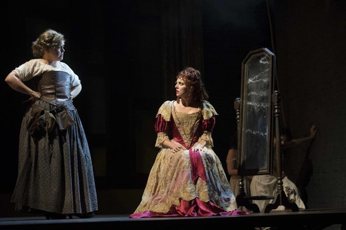 Lizzie Roper and Ophelia Lovibond at 