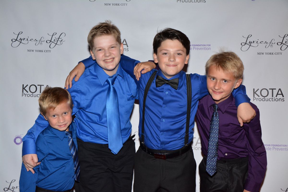 Thomas Becht, Maddox Elliot, Zach Anderson and Bobby Becht at 