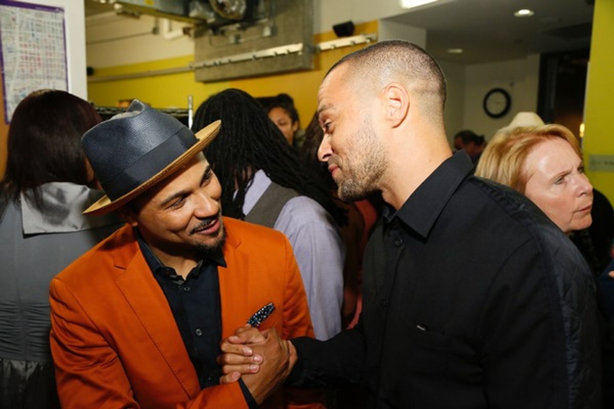 Cast member Jason Dirden and actor Jesse Williams at 