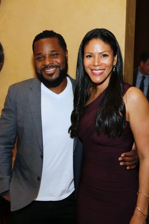 Actors Malcolm-Jamal Warner and Merle Dandridge Photo