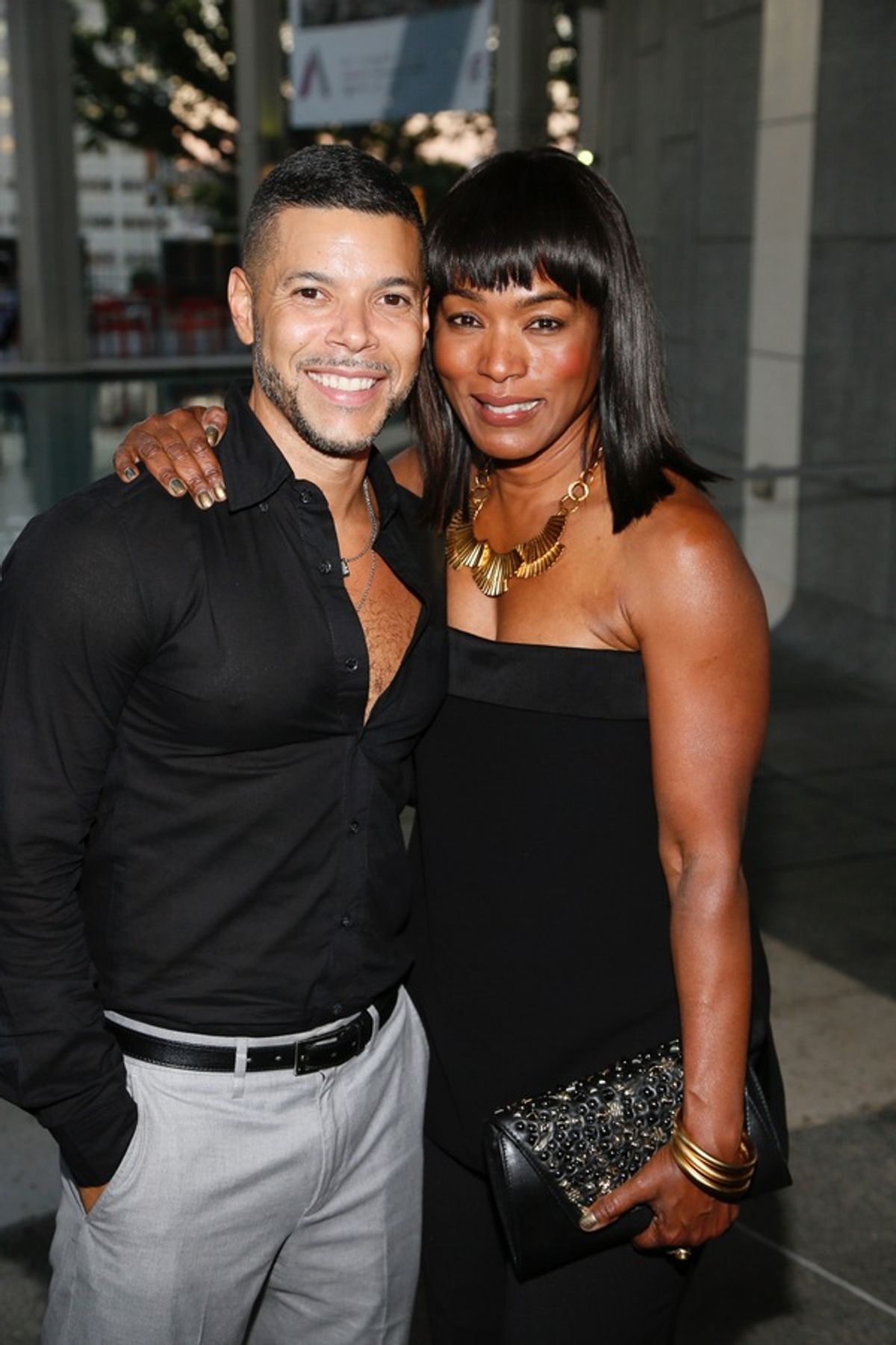 Actors Wilson Cruz and Angela Bassett at 