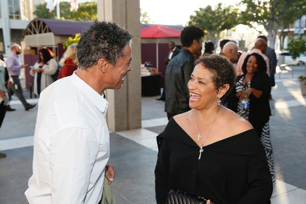 Dominic Hoffman and Debbie Allen at 