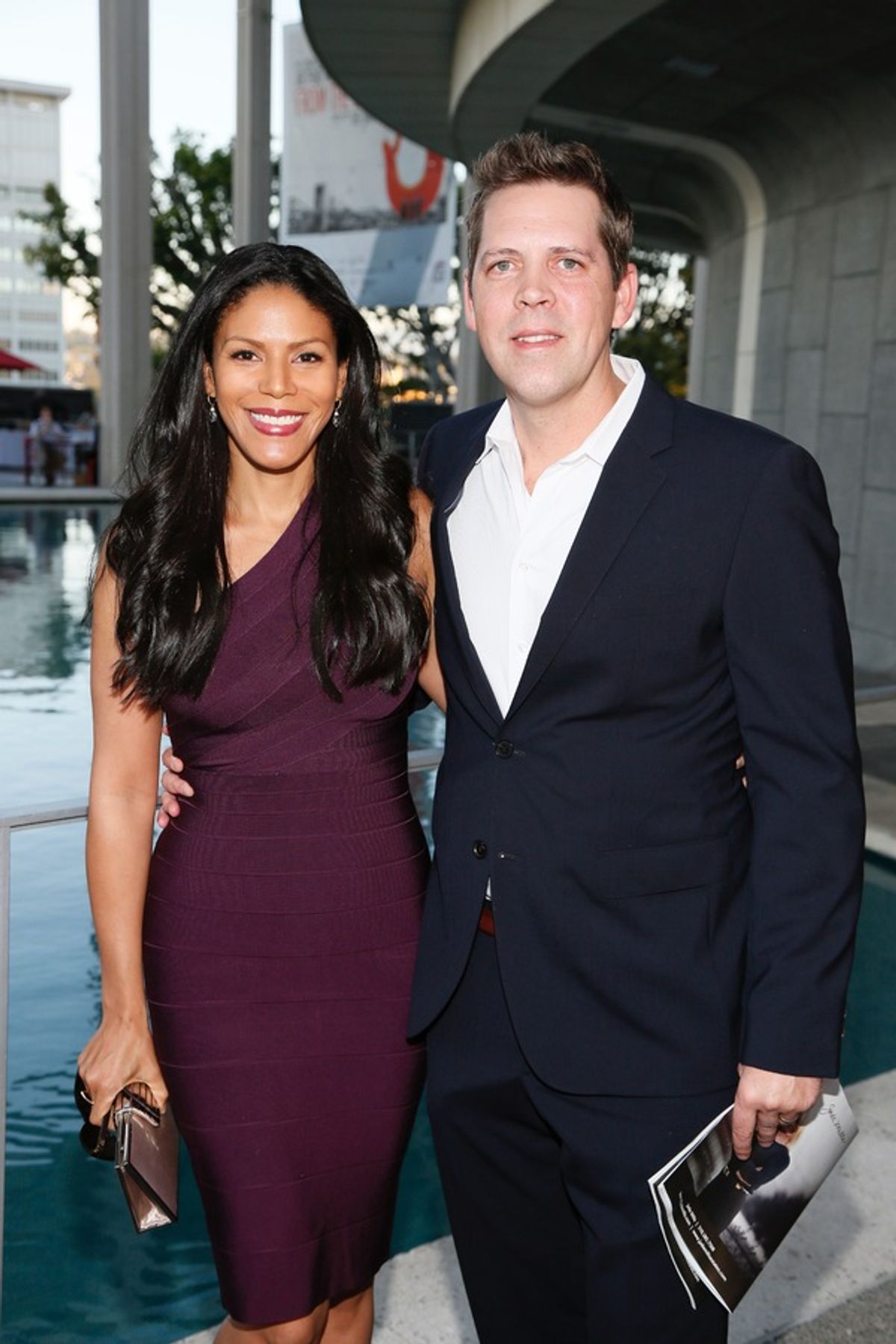 Actor Merle Dandridge and Chris Johnston at 