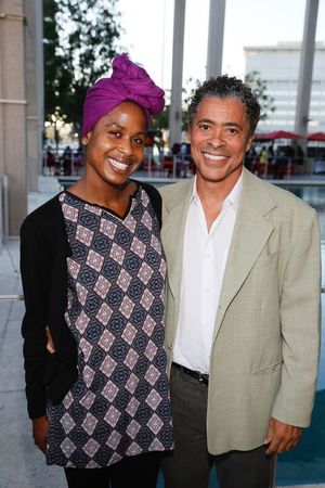 Amber Morse and actor Dominic Hoffman Photo