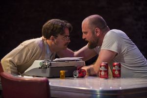 (left to right) Kevin Viol and Joseph Wiens in Shattered Globe Theatreâ€™s produ Photo